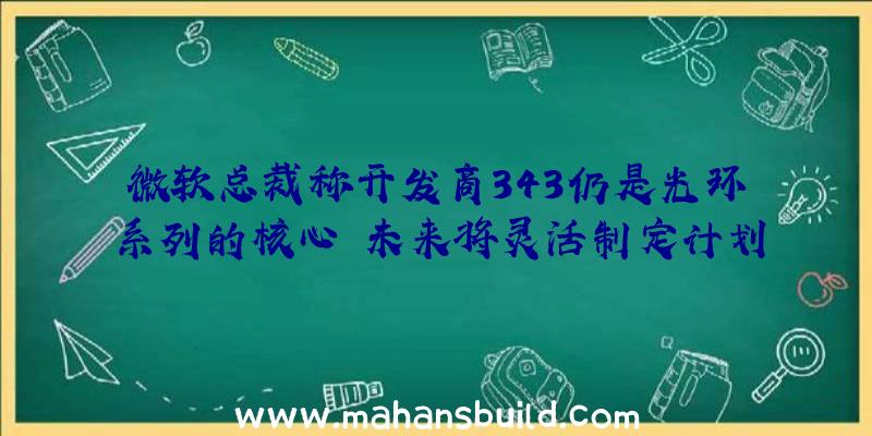 微软总裁称开发商343仍是光环系列的核心